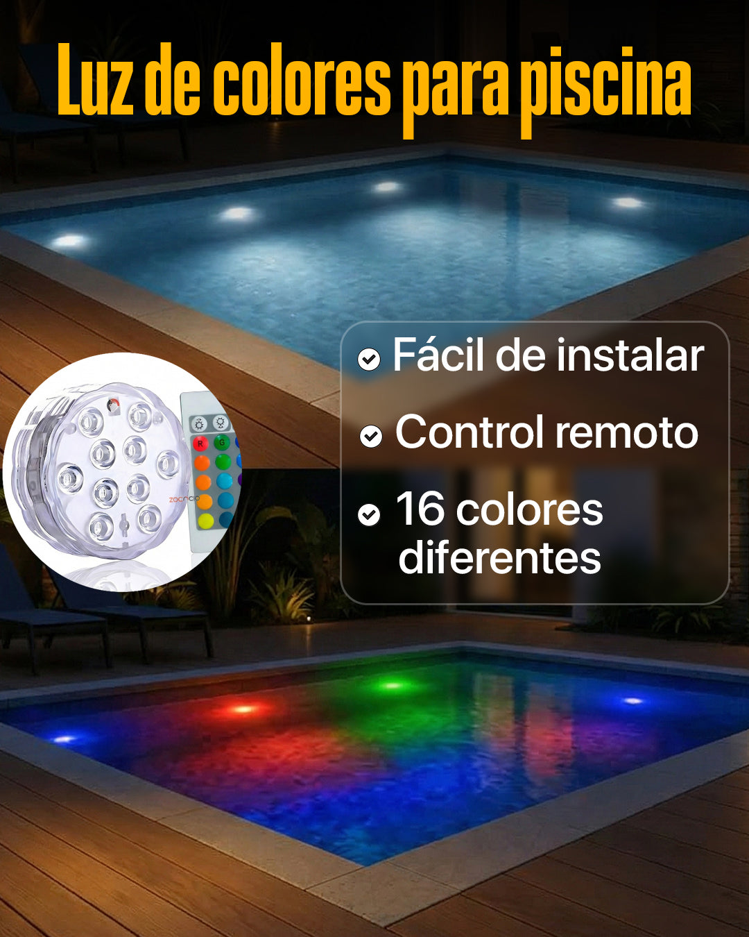 Instala en segundos y disfruta de una iluminación espectacular.